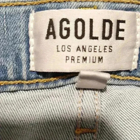 Agolde Isabel Slim Boyfriend Distressed Jeans - Picture 6 of 6